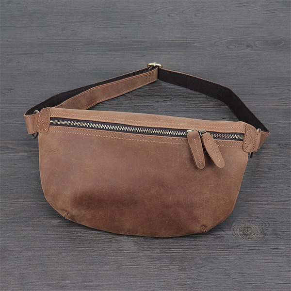 Retro Leather Messenger Bag - ApolloBox