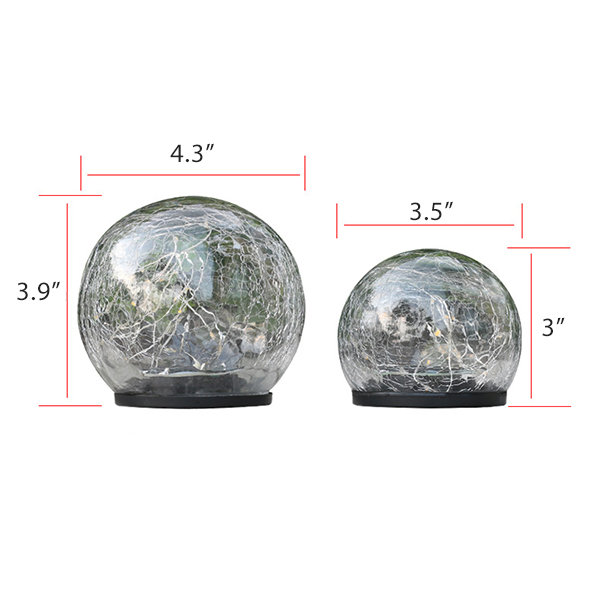 Solar Garden Ground Light - Glass - ABS - Waterproof Design