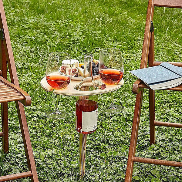 Portable Wine Table Wine Glass Drying Rack for Wine Lovers Stylish Mini  Picnic