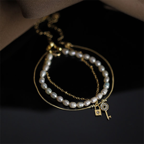 Women's High-end Design Brand Open Bracelet Original Diamond-set Letter Lock  Pendant Famous Luxury Bangles - AliExpress