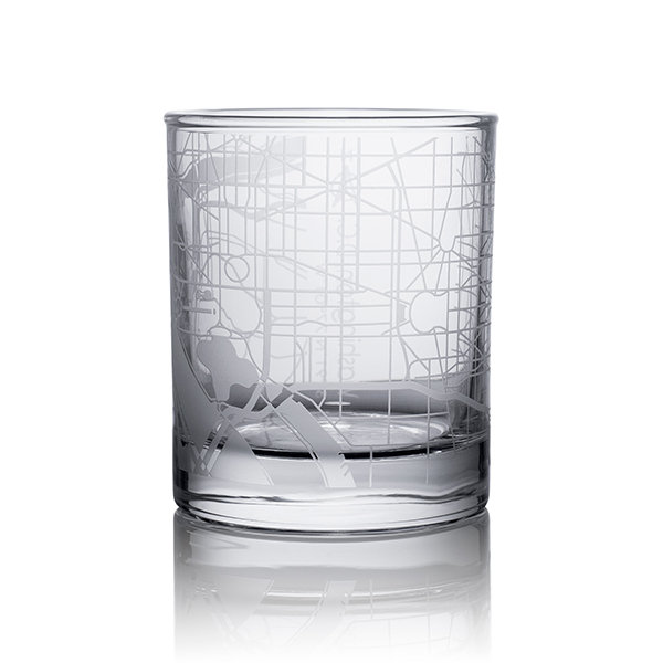 Hometown Map Glass - ApolloBox