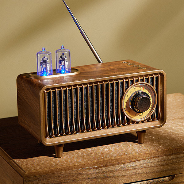 toewijzing scheren Adelaide Retro Radio Bluetooth Speaker - ABS - Gold - Black - ApolloBox