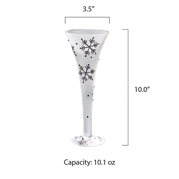 Minimalist Champagne Glasses - Set of 2 - Tulip Shape from Apollo Box