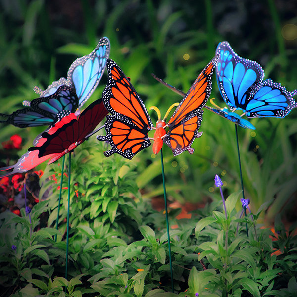 Retro Wind Chime - Iron - Butterfly - Flower - ApolloBox