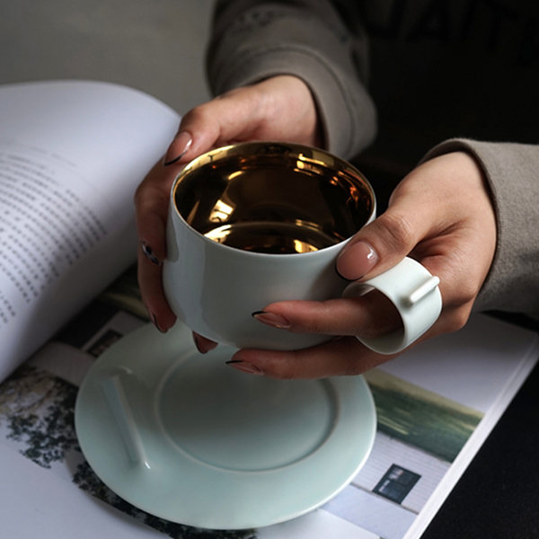 Minimalist Coffee Cup And Saucer from Apollo Box