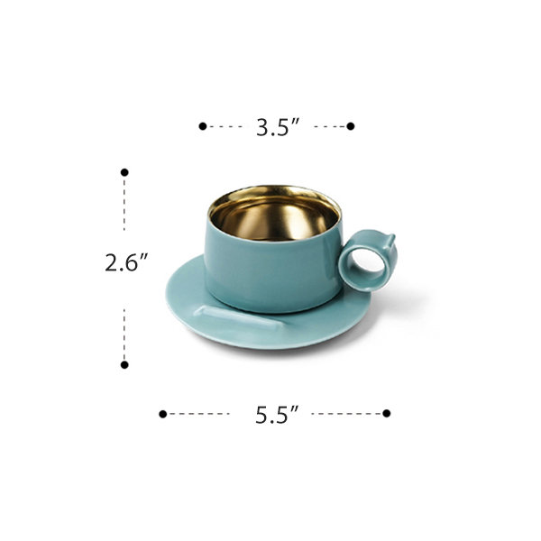 Minimalist Coffee Cup And Saucer - ApolloBox