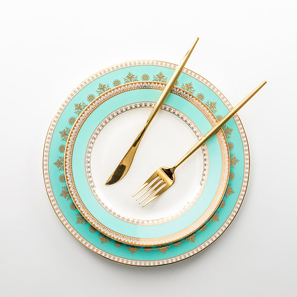 Gold And Turquoise Plate Collection - ApolloBox