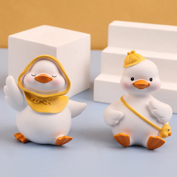  ACOLAR Funny Little Duck Figurine Ornament Decor,Cute