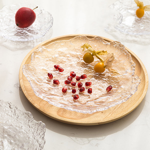 Transparent Glass Fruit Plate