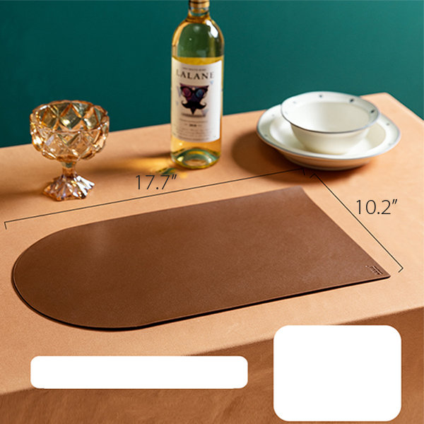 Modern Waterproof PU Leather Placemats & Coasters