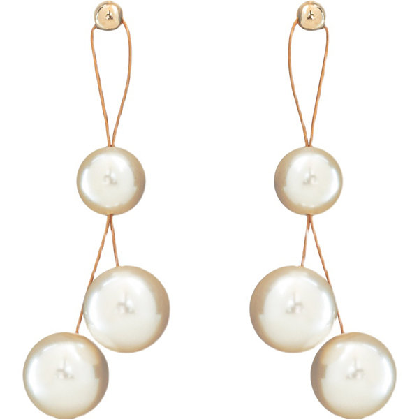 Elegant Pearl Dangling Earrings - ApolloBox
