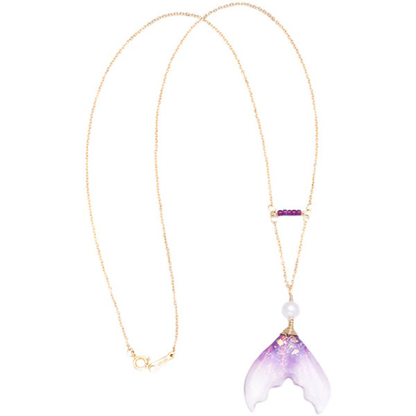 beautiful purple necklace