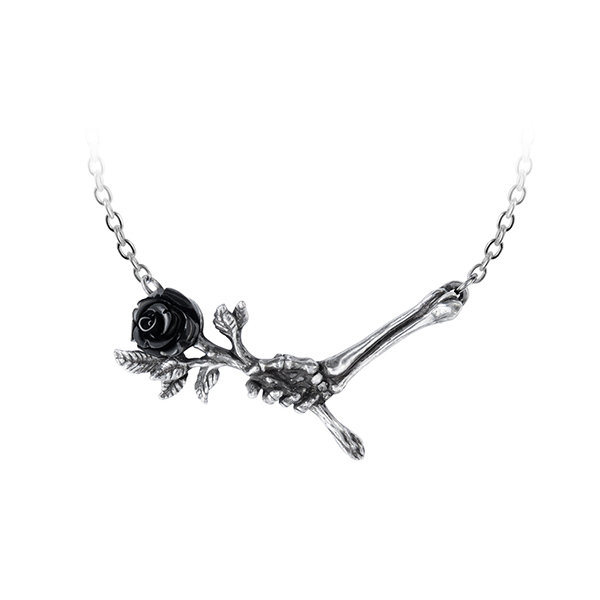 black rose pendant