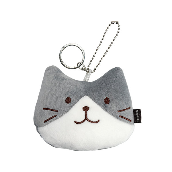 Cute Plush Cat Keychain - ApolloBox