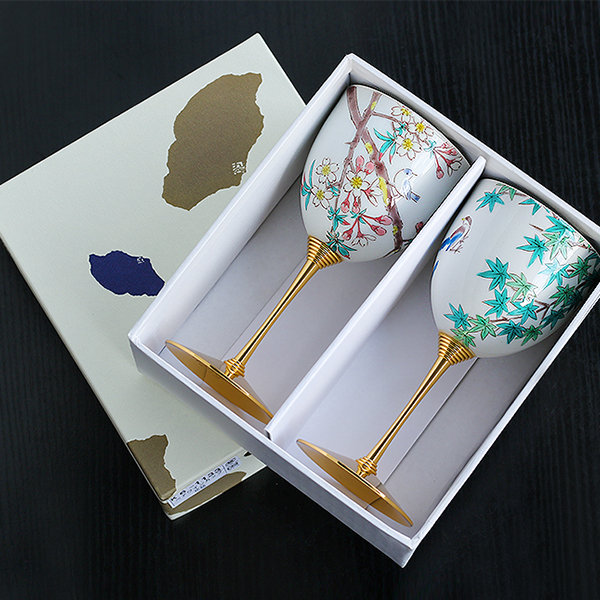 Pretty Ceramic Wine Goblets from Apollo Box