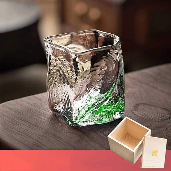 Crystal Glass Cup with Lid - ApolloBox