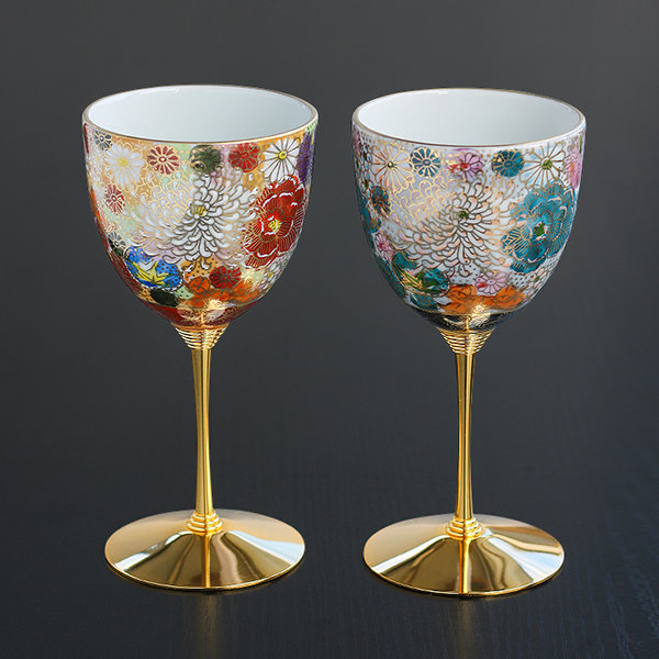 Pretty Ceramic Wine Goblets from Apollo Box