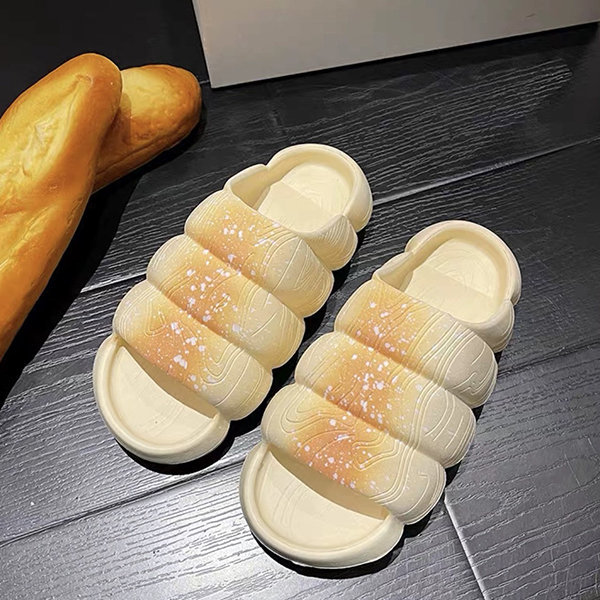 Comfortable Croissant Slippers - ApolloBox