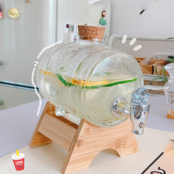Minimalist Glass Beverage Dispenser - ApolloBox