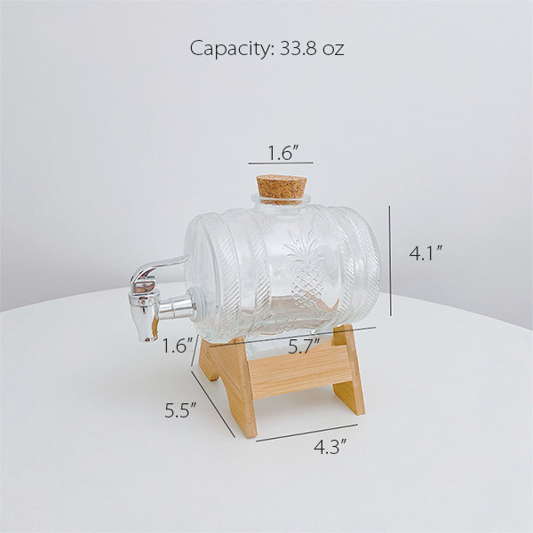 Minimalist Glass Beverage Dispenser from Apollo Box