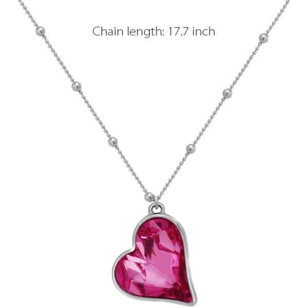 Pink Heart Necklace - ApolloBox