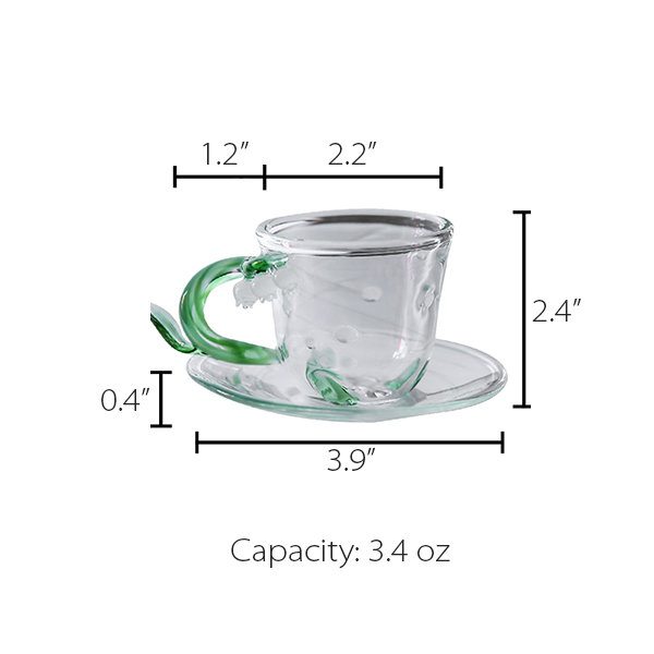 Beautiful Lily Of The Valley Cup And Saucer Set - ApolloBox