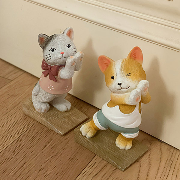 Cute kawaii cat doorstop