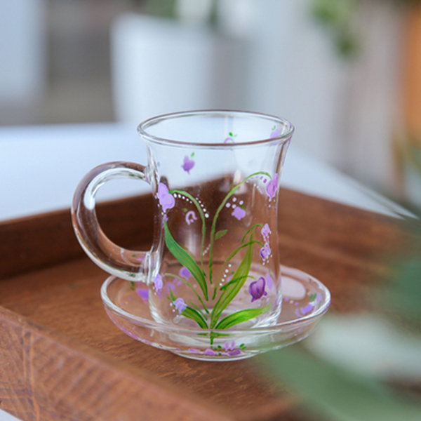 Floral Glass Mug from Apollo Box
