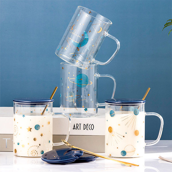 Large Glass Water Jug And Cups from Apollo Box