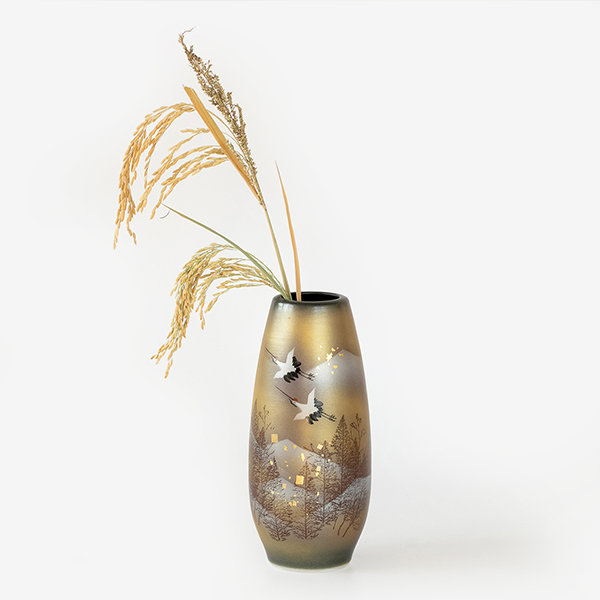 Japanese Style Crane Vase from Apollo Box