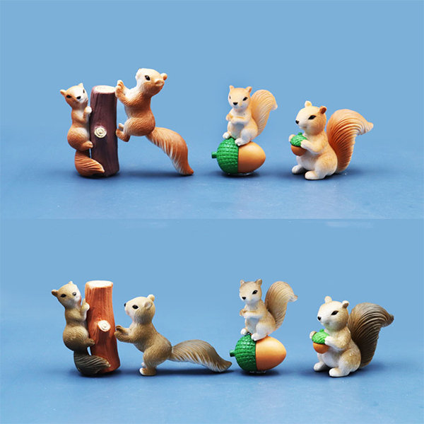 Cute Squirrel Resin Ornaments