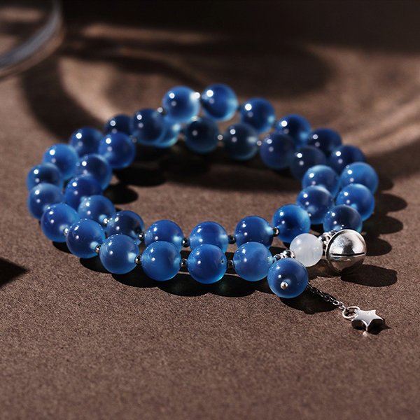 Blue Bracelet With Star And Bell - ApolloBox
