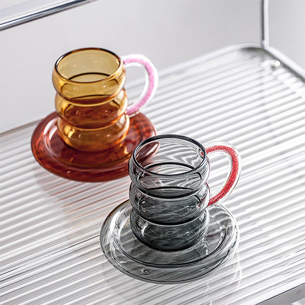 Glass Cups of Coffee Cup Set Cup for Tea Cups and Saucer Sets