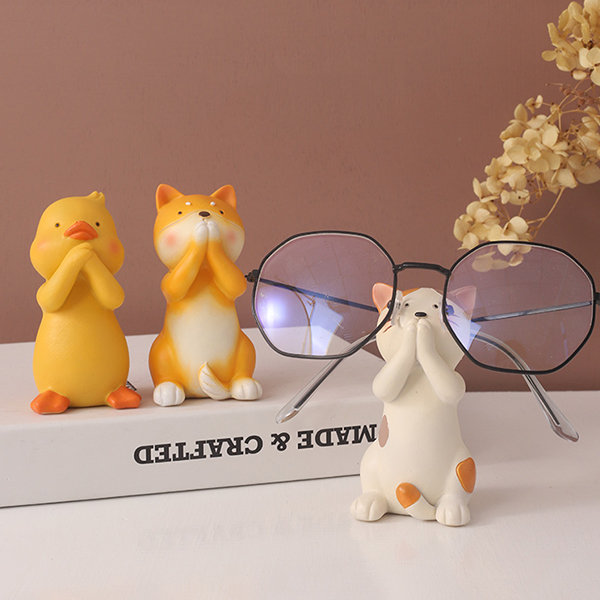 Handmade Animal Glasses Storage Rack Wooden Animal Glasses - Temu