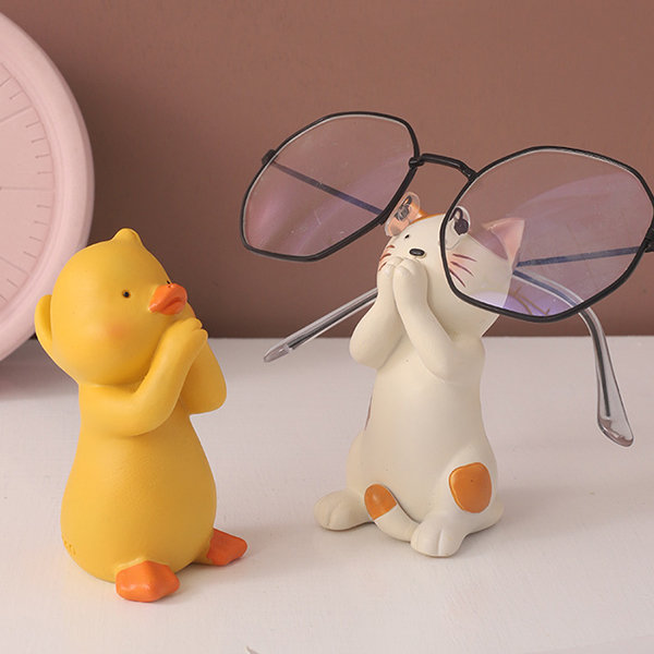 Cute Cartoon Animal Print Glasses Case Kawaii Sunglasses - Temu