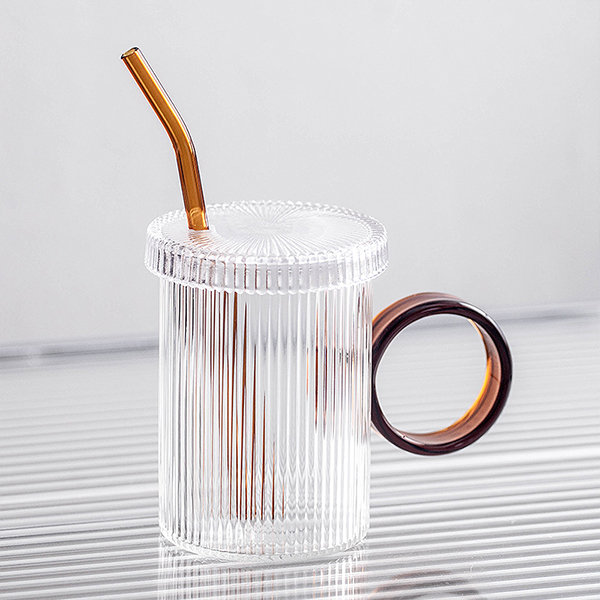 Glass Tumbler With Straw - ApolloBox