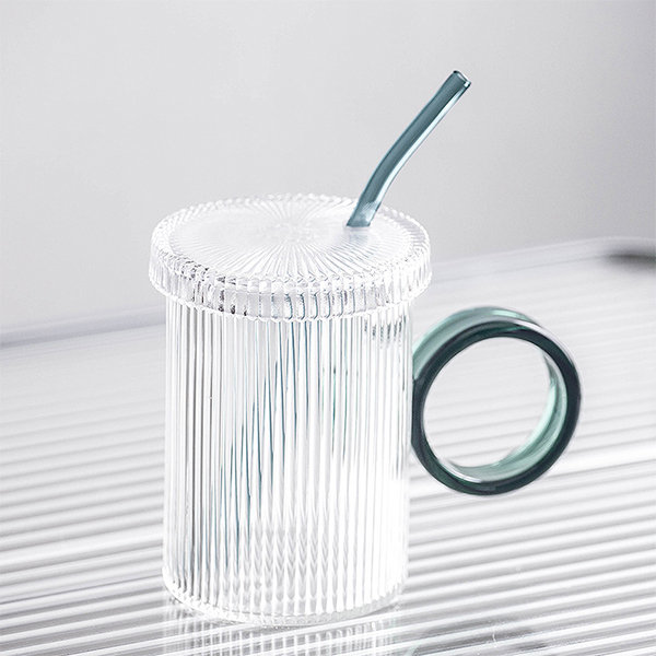 Strawberry Straw Glass Cup from Apollo Box