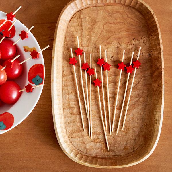 100pcs Bamboo Sticks Snack Strawberry Bouquet Materials