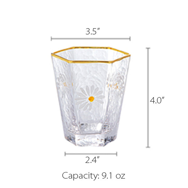 Personalized Cute Daisy Glass Cup with Name – Bodhi Life Design