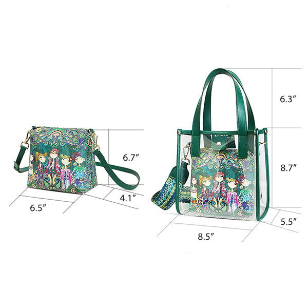 Transparent Double Layer Jelly Bag - ApolloBox