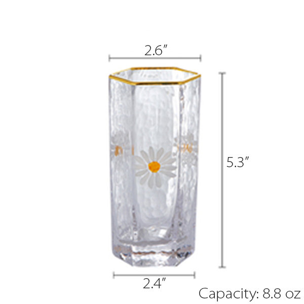 Daisy Glass Cup – Roxycess Creations