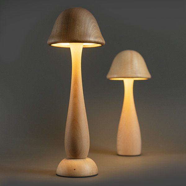 Wooden Mushroom Table Lamp – Aevial Home Collection
