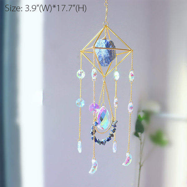 Crystal Wind Chimes - Glass - Metal - Light Refraction - ApolloBox