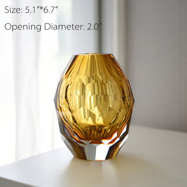 Faceted Glass Vase