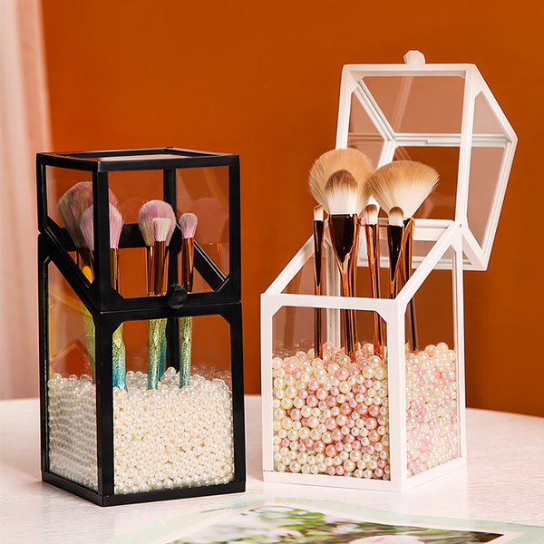 Makeup Brush Storage Rack, Foldable Acrylic Makeup Brush Holder, Makeup  Brush Drying Rack, Used To Store And Dry Brushes Of Various Sizes And Types