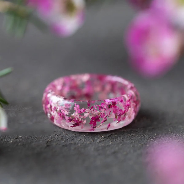 Cherry Blossom Ring. Adjustable. CHOOSE YOUR COLOR. Gift for 