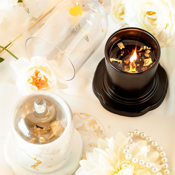 Lavas Aromatherapy Candle - Soy Wax - White - Gray - 3 Colors - ApolloBox