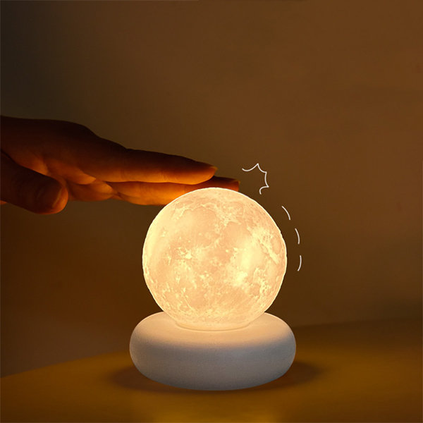 Moon Lamp - Resin - Unique Texture on Moon Surface from Apollo Box
