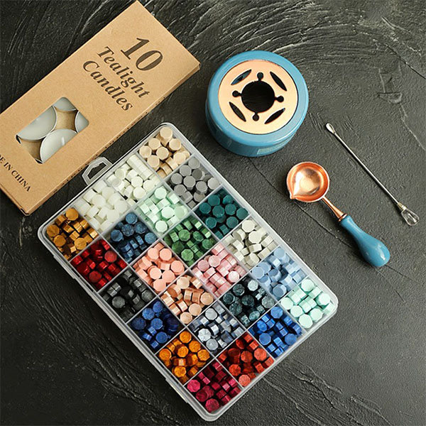 Wax Seal Kit - Copper - Wood - Pink - Blue - ApolloBox