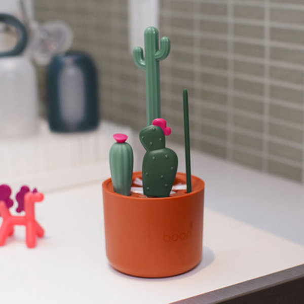 Cactus Bottle Cleaning Brush Set - ApolloBox